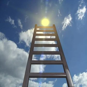 Sky with stair Stock Illustration