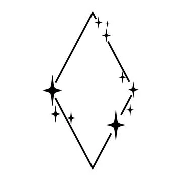 Sky starry frame cartoon vector illustration Stock Illustration