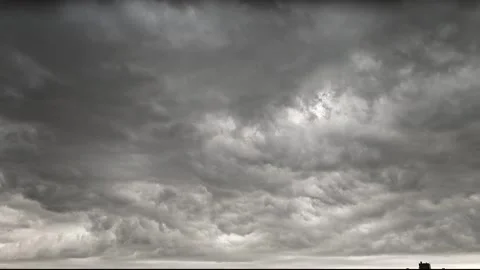 Sky before storm. Stormy cloudy sky wide panorama. Stock Footage 335314468