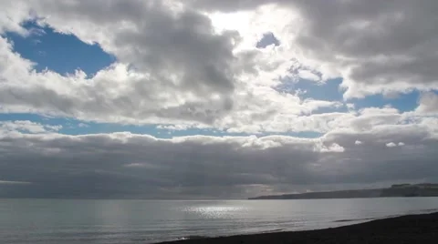 Sky - Sun and Clouds interplay Stock Footage 47428236