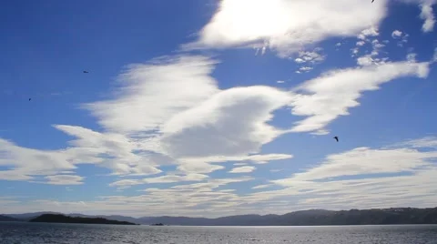 Sky - Sun and Clouds interplay Stock Footage 47429112