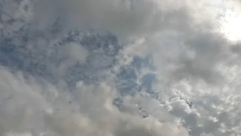 Sky, Sun And Clouds With Ray Light Timelaps Stock Footage 201775438