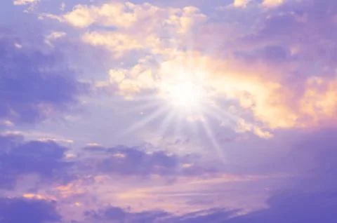 Sky sun background Stock Illustration