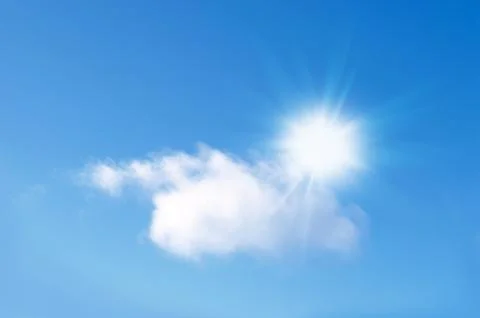 Sky sun background Stock Illustration