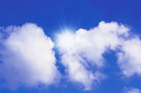 Sky sun background Stock Illustration