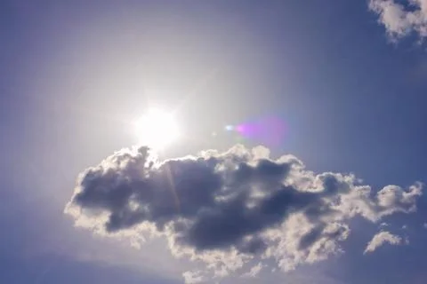 Sky, sun, clouds. Stock Photos