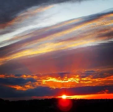 Sky sun clouds Foto stock