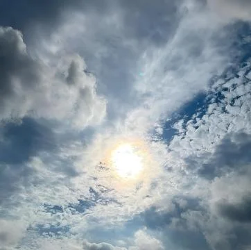 Sky sun clouds Foto stock