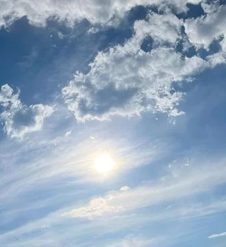 Sky sun clouds Stock Photos