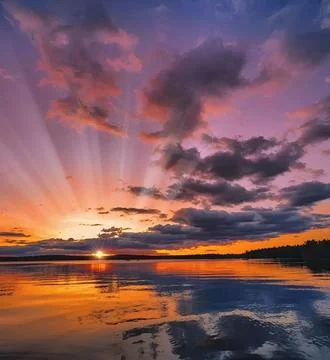 Sky sun clouds Foto stock