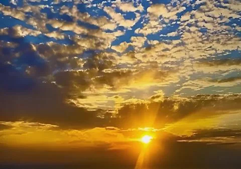 Sky sun clouds Stock Photos