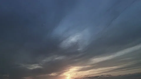 Sky with sun evening real time Stock Footage 167061639