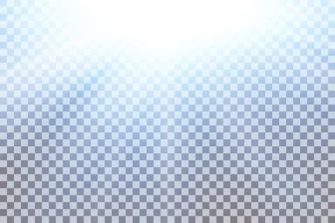 Sky sun flare, transparent background. Clear summer nature, sunlight weather. Illustrazione stock