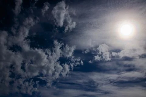 Sky with sun Stock Photos