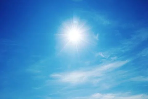 Sky, sun Stock Photos