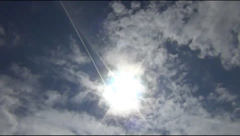 Sky, sun, river Stock-Footage 24826818