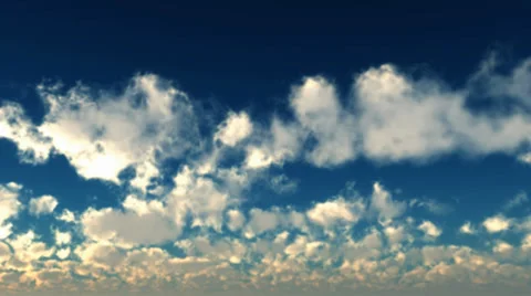 Sky sunny 3D 02 Stock Footage 36084366