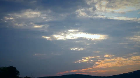 Sky sunset Stock Footage 25541637