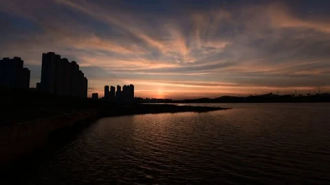 Sky sunset Stock Footage 77080206