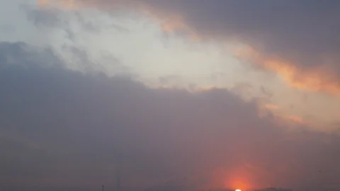 Sky at sunset Stock Footage 123408063