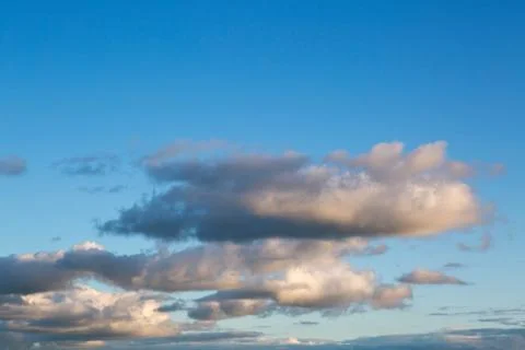 The sky in the sunset light on summer evening Stock-Fotos