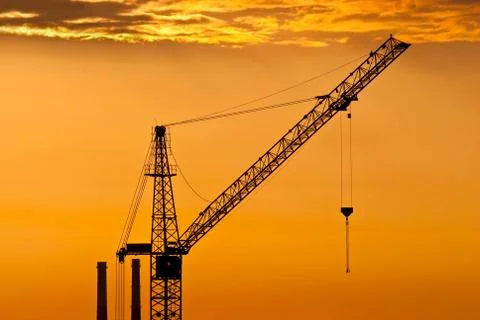 The sky at sunset. Stock Photos