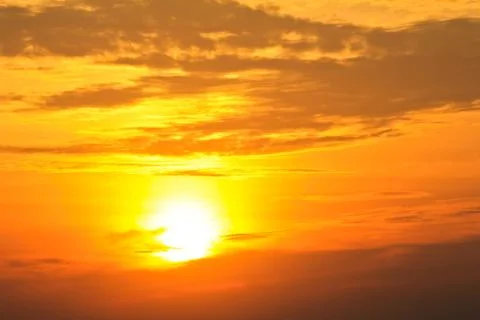 The sky. sunset Stock Photos