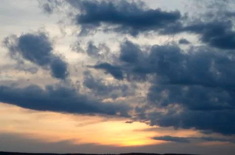 Sky at sunset Stock Photos