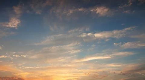 Sky at sunset Stock Photos