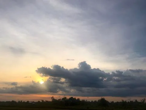 Sky at sunset Stock Photos