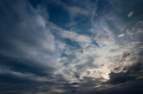 Sky at sunset Stock Photos