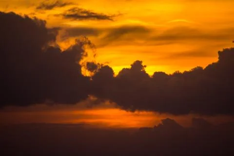 The sky at sunset Stock Photos