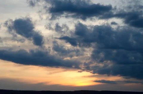 Sky at sunset Stock Photos