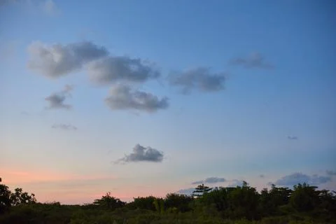 The sky at sunset Stock Photos