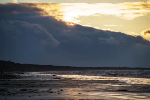The sky at sunset. sky with clouds Fotos Stock