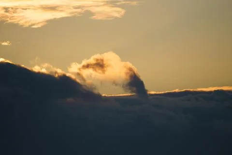 The sky at sunset. sky with clouds Stock Photos