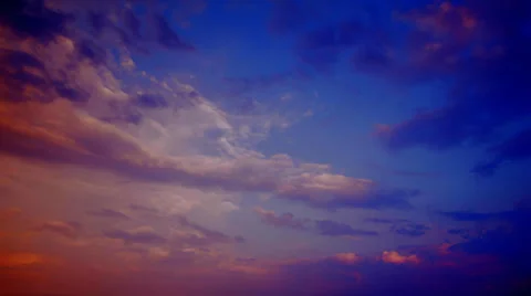 Sky in sunset time lapse Stock Footage 27249615