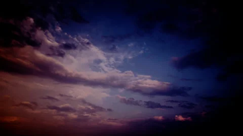 Sky in sunset time lapse Stock Footage 27250059