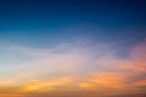 Sky in sunset time Stock Photos