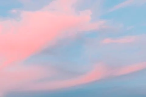 Sky In Sunset Time Stock Photos