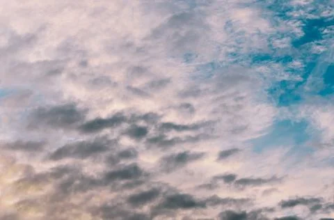 Sky In Sunset Time Stock Photos