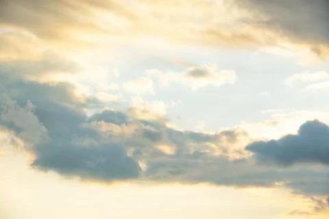 Sky in sunset time Stock Photos
