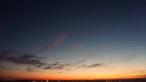 Sky sunset timelapse Stock Footage 92920765