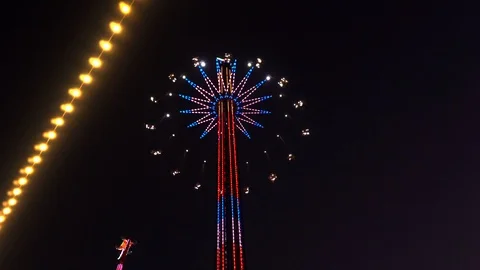 Sky swing at night Stock-Footage 104623142