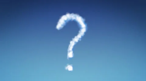 Sky Text Question Stock Footage 24813643