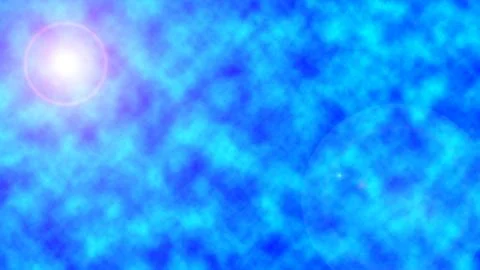 Sky texture background with clouds and sun glare shining through Illustration