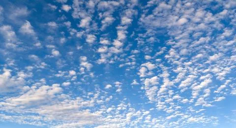 Sky texture clouds on background blue. Soft sky white cloud texture in pattern Stock Photos