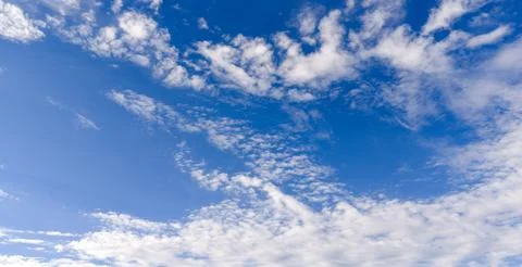 Sky texture clouds on blue background. Soft sky white texture in pattern. B.. Foto stock