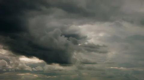 Sky with thunderclouds Stock Footage 55434307