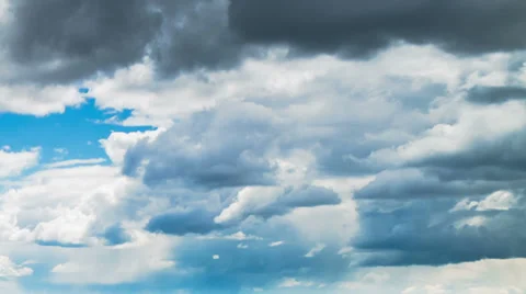 Sky with thunderclouds, timelapse Stock Footage 39373720